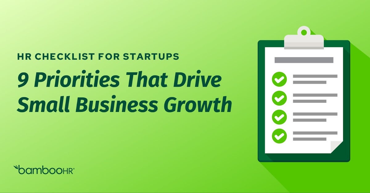 HR Checklist for Startups: 9 Priorities That Drive Small Business Growth
