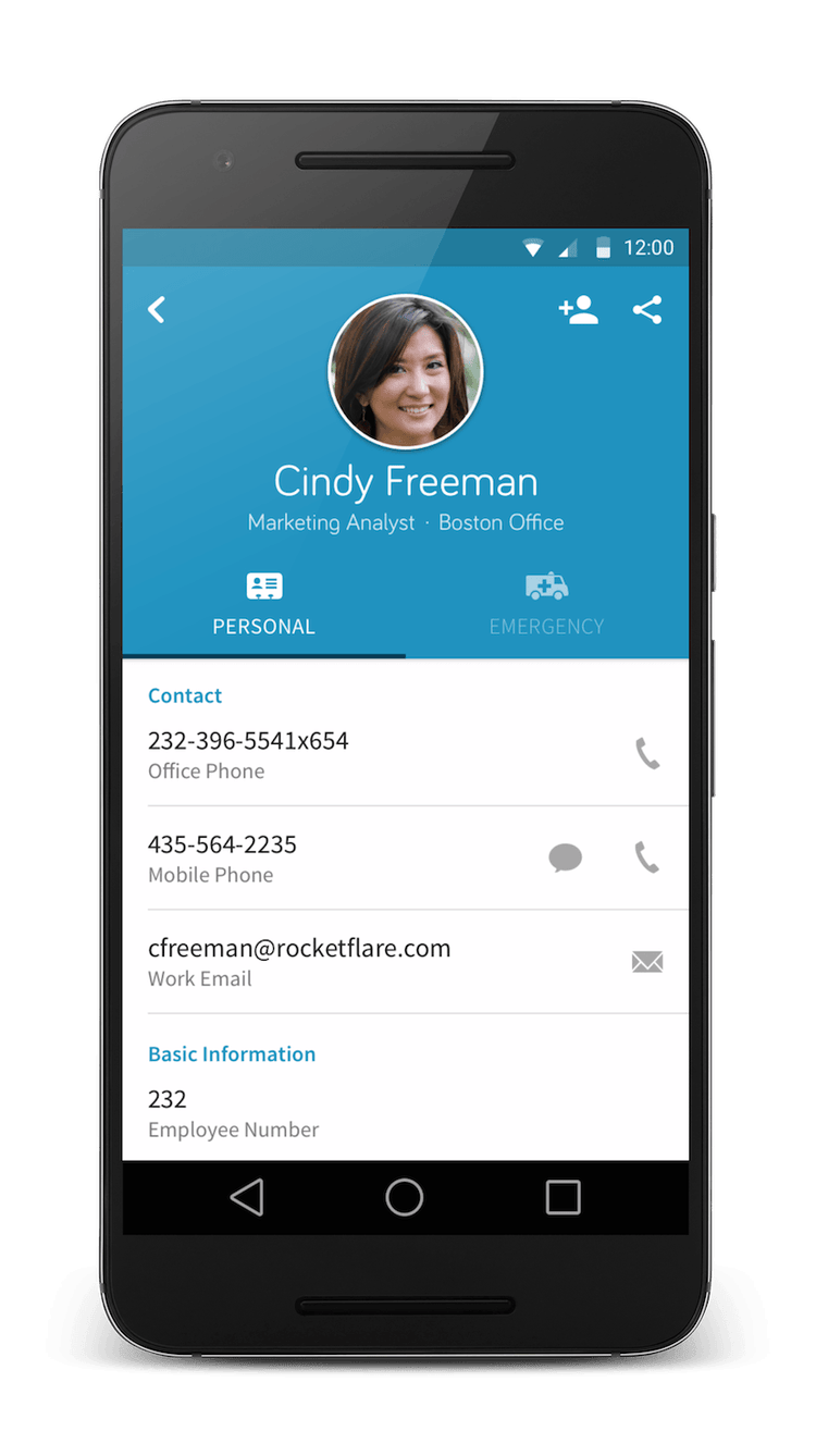 Employee contact