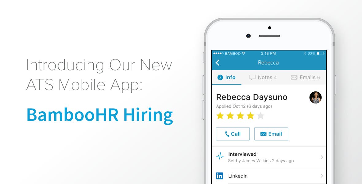 Introducing Our New ATS Mobile App BambooHR Hiring