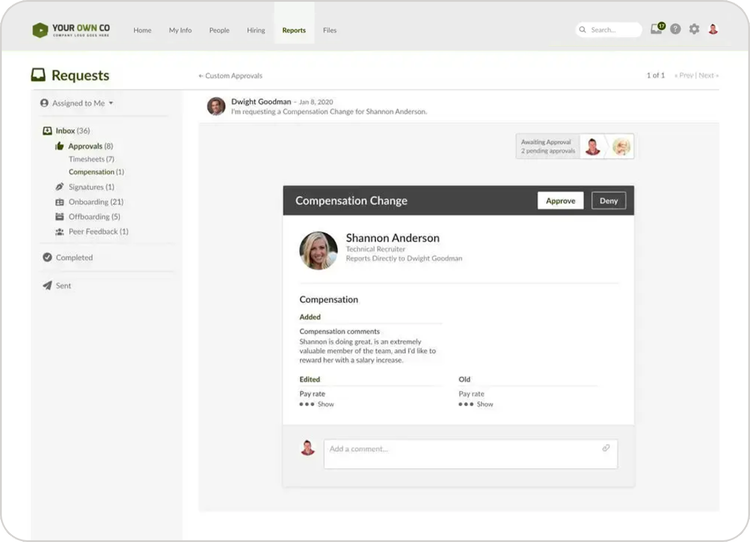 Custom HR Workflows HRIS Automation BambooHR