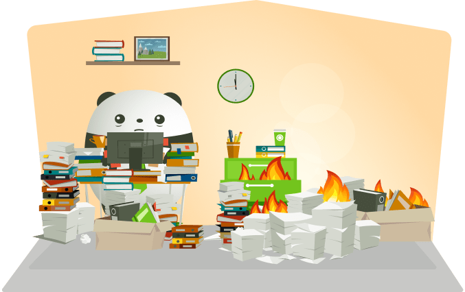 Panda office fire