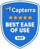 Capterra award for best ease of use