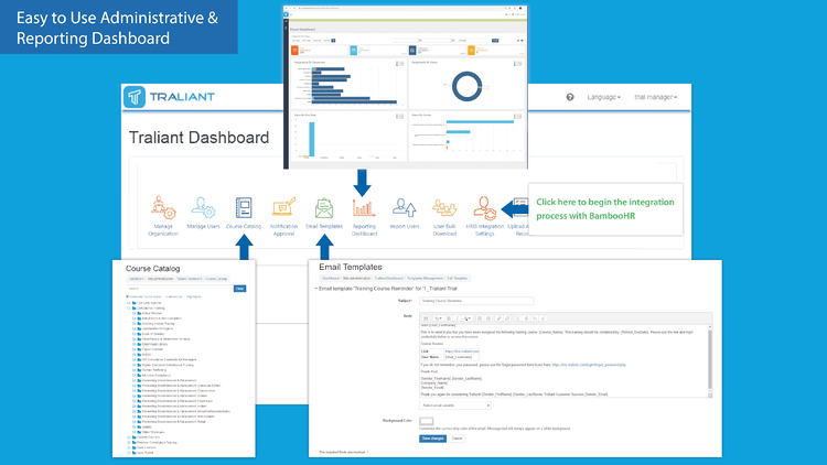 Dashboard with Catalog and Email Call Outs