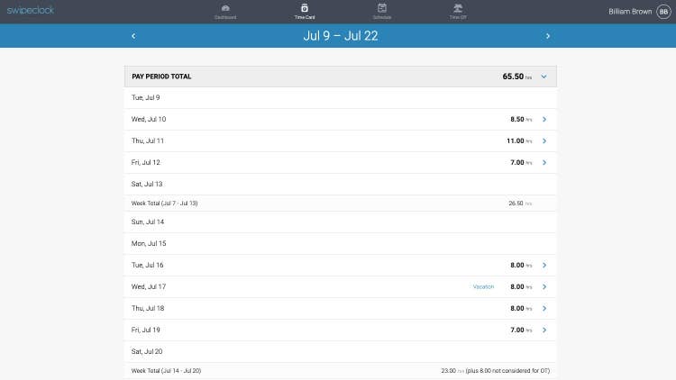 SwipeClock_screenshot_timecard_Jul19