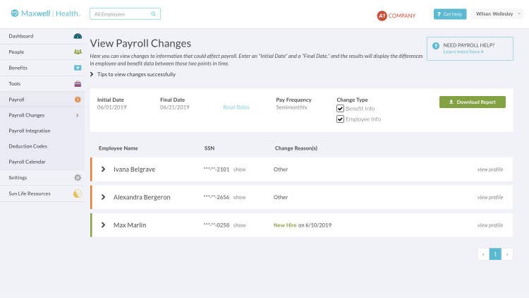 Maxwell-Health_Screenshot-3_View-Payroll_Jul_19