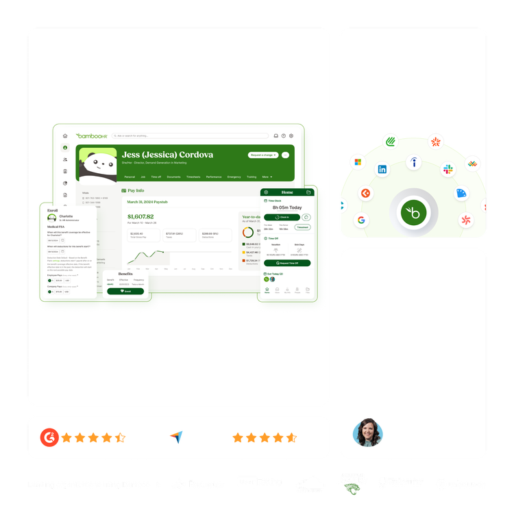 BambooHR bento cards
