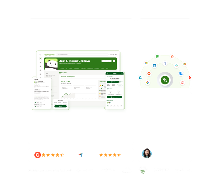 BambooHR bento cards
