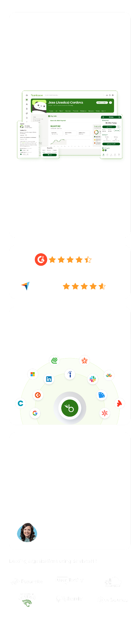 BambooHR bento cards