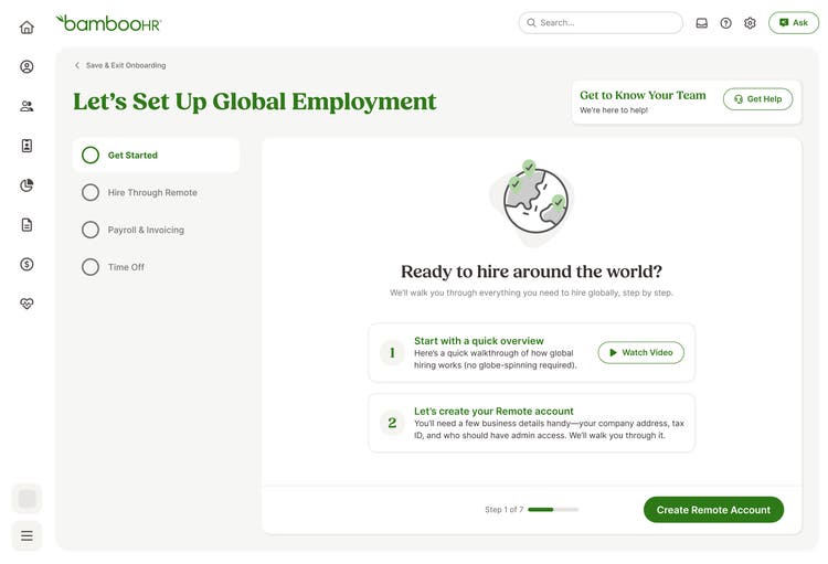 Employer of Record Company Onboarding