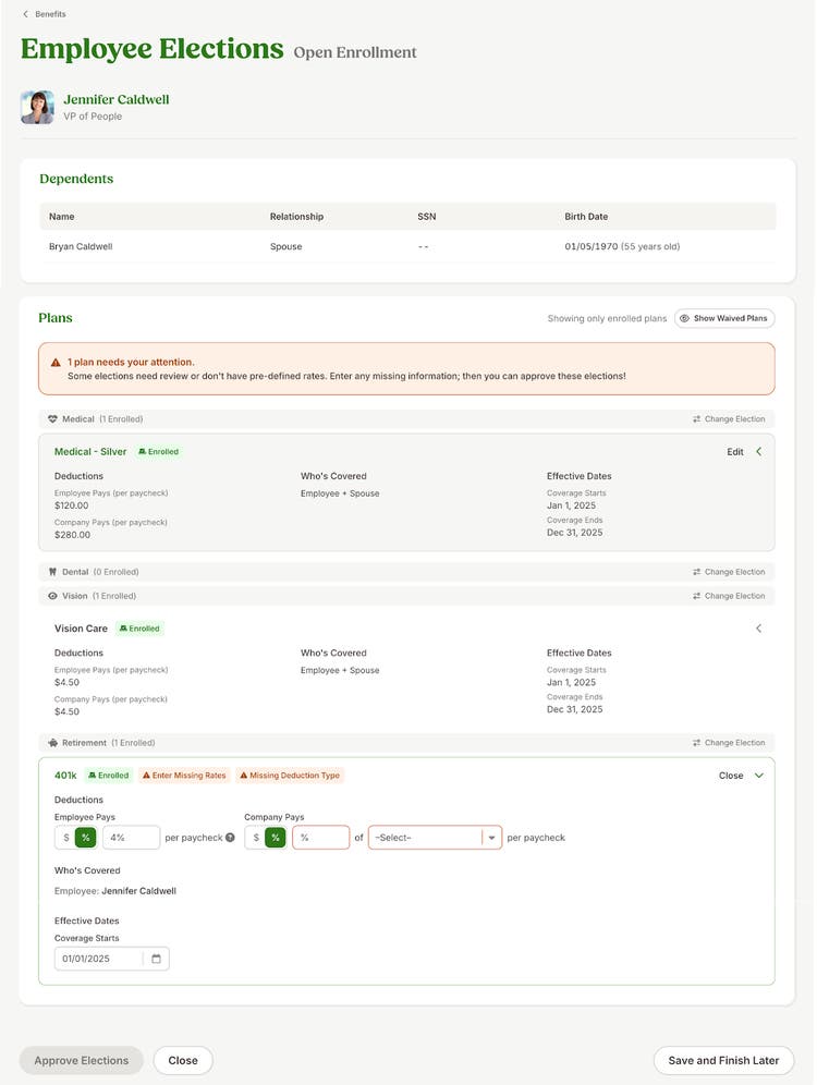 Additional Editing Functions in Admin Approval