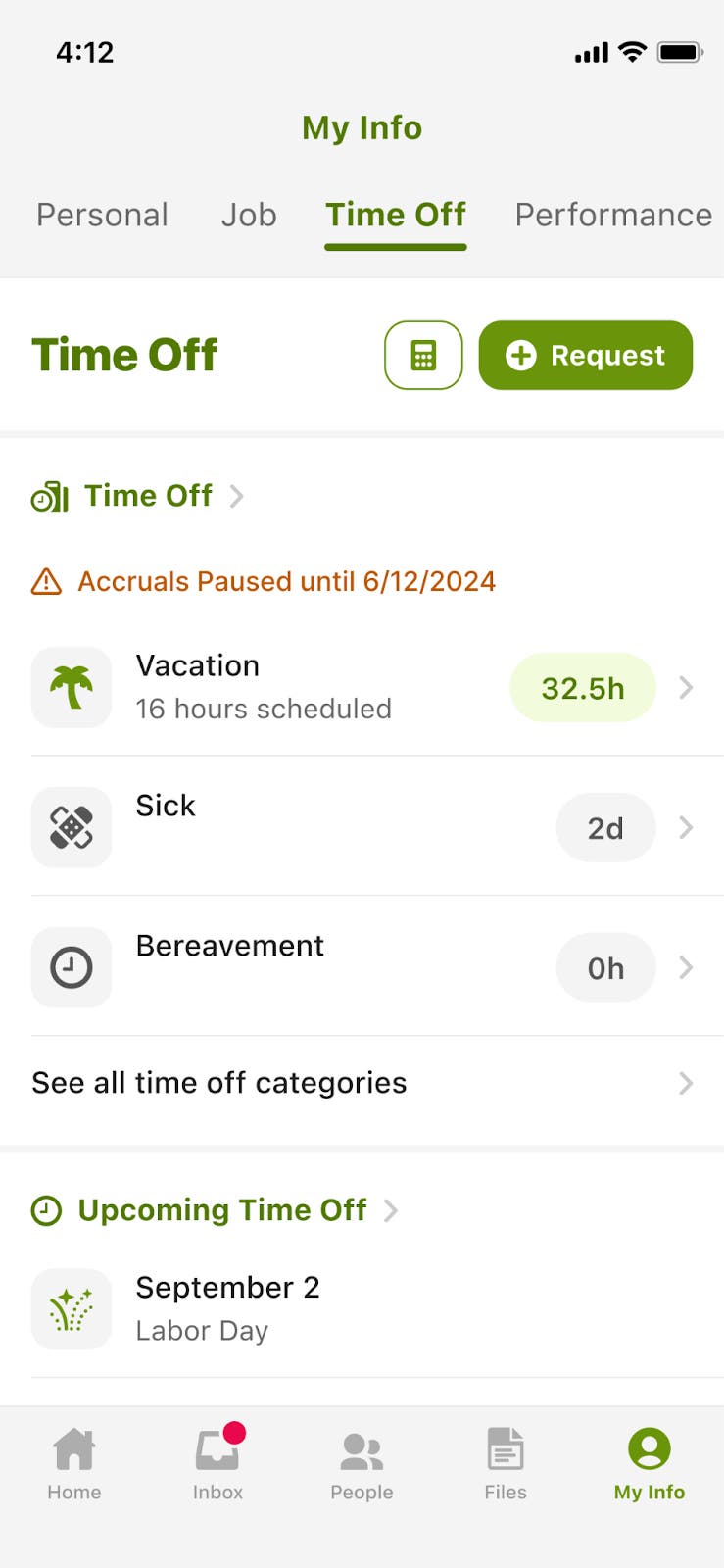 Pause Time Off Accruals
