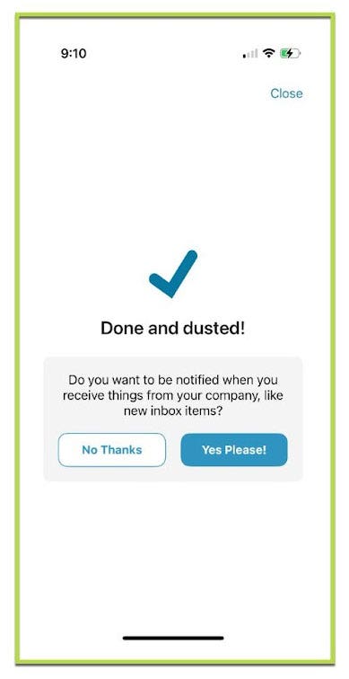 Mobile Notification Preferences