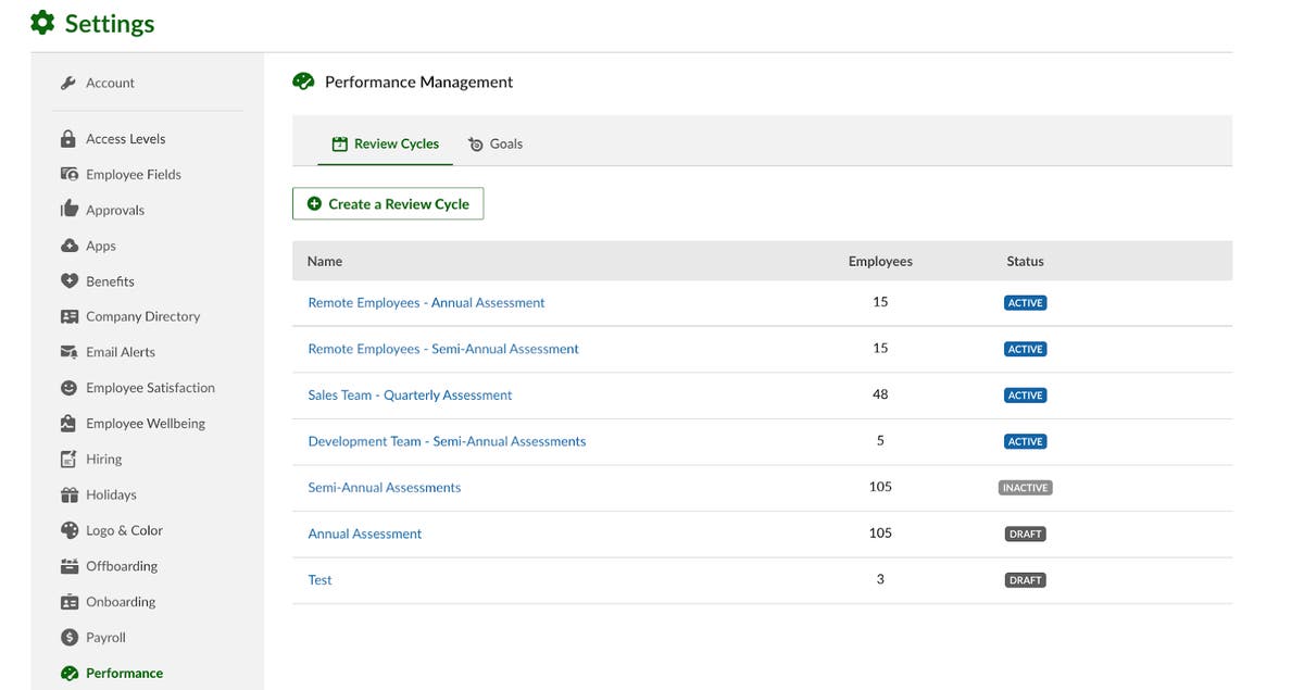 Multiple Review Cycles In Performance Product Updates BambooHR