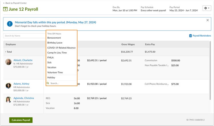 Removing Time Off Category Limit in BambooHR Payroll