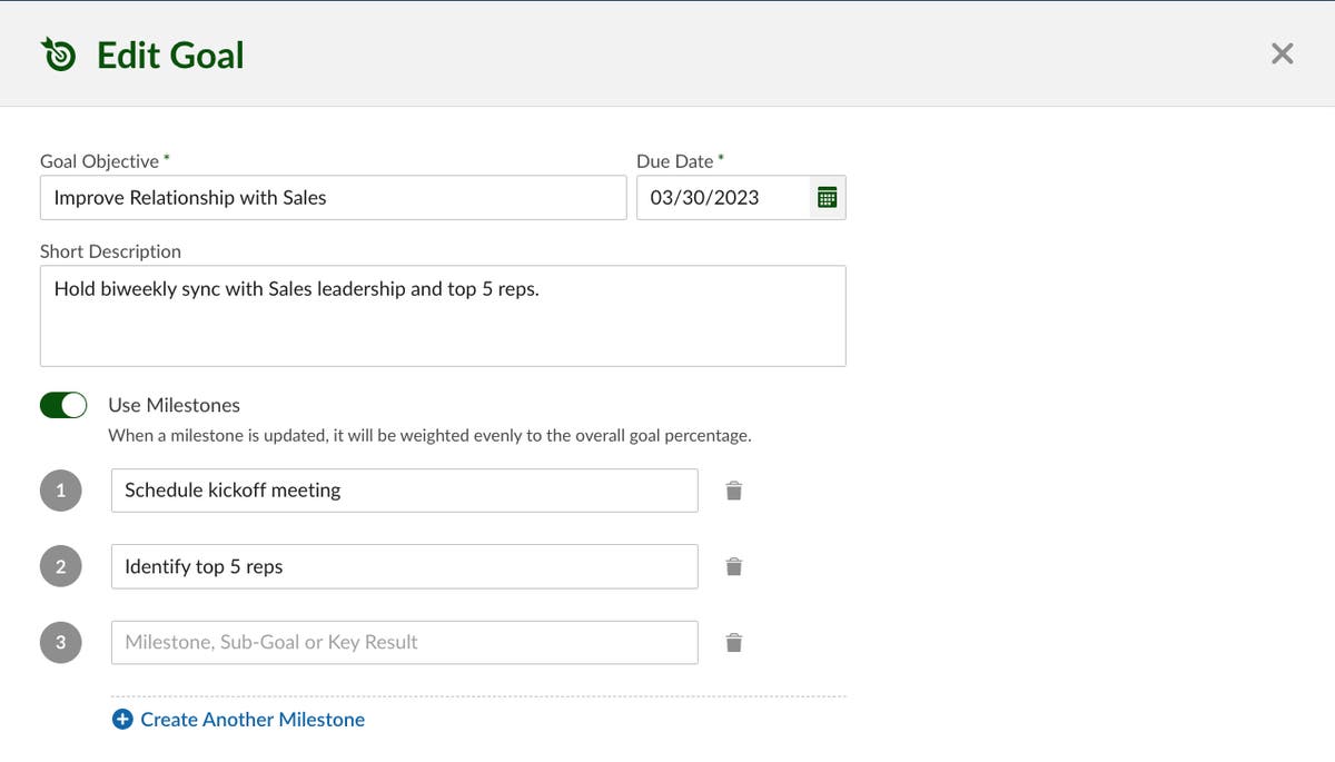 Goal Milestones & Cards Product Updates BambooHR