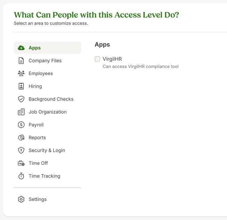 Making VirgilHR Available to Non-Full Admins