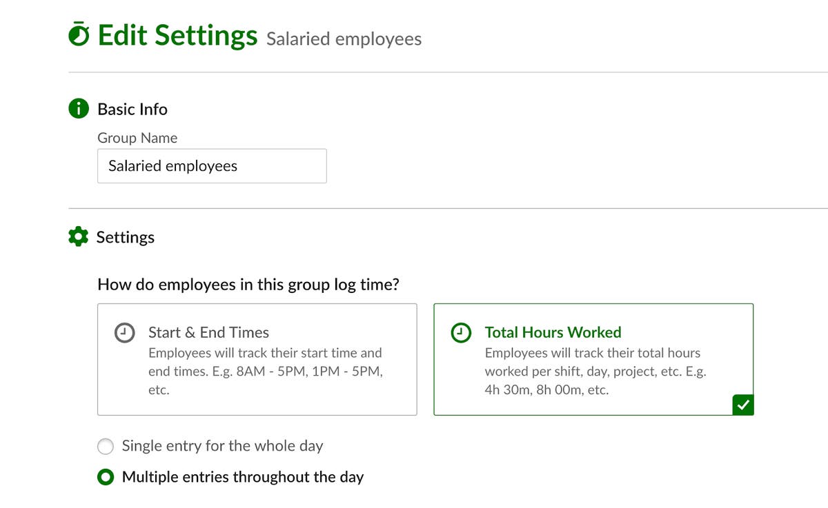 Group Settings for Time Tracking | Product Updates | BambooHR