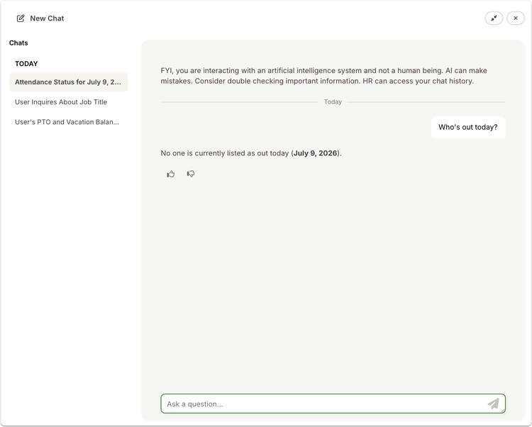 Chat Conversations in Ask BambooHR