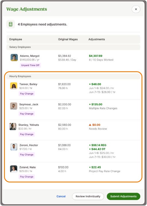 Mid-Pay Period Pay Calculations for Hourly Employees