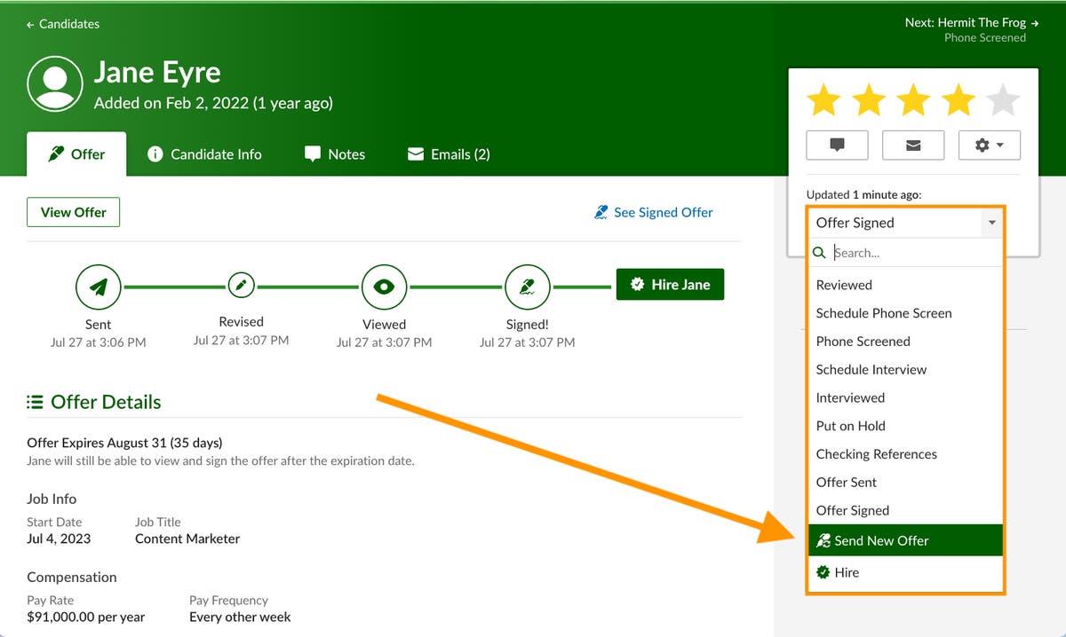 Additional Offer Letters Product Updates BambooHR