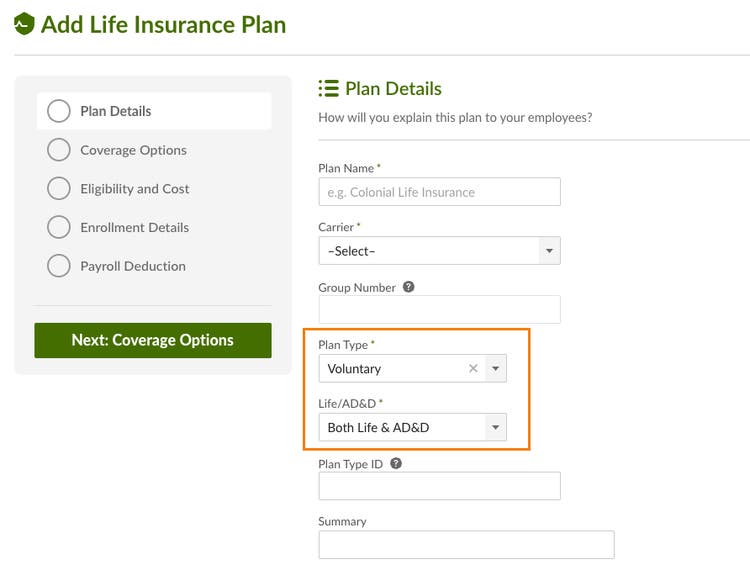 Dynamic Cost Calculator for Voluntary Life and AD&D Plans