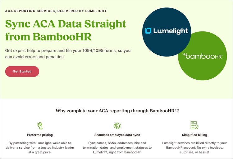 Preferred Partnership with Lumelight for ACA Reporting