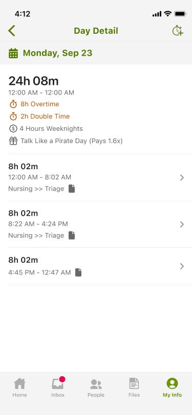 Mobile Shift Differentials