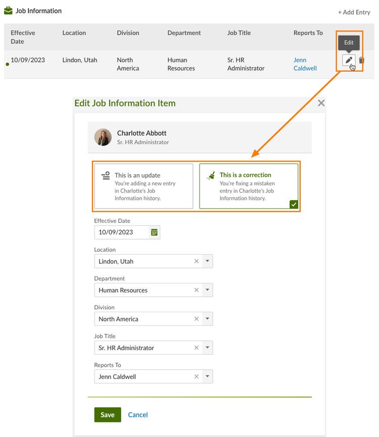 Historical Table Confirmation Option