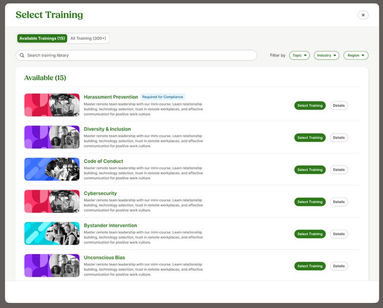 BambooHR Compliance Training Powered by EasyLlama Improvements