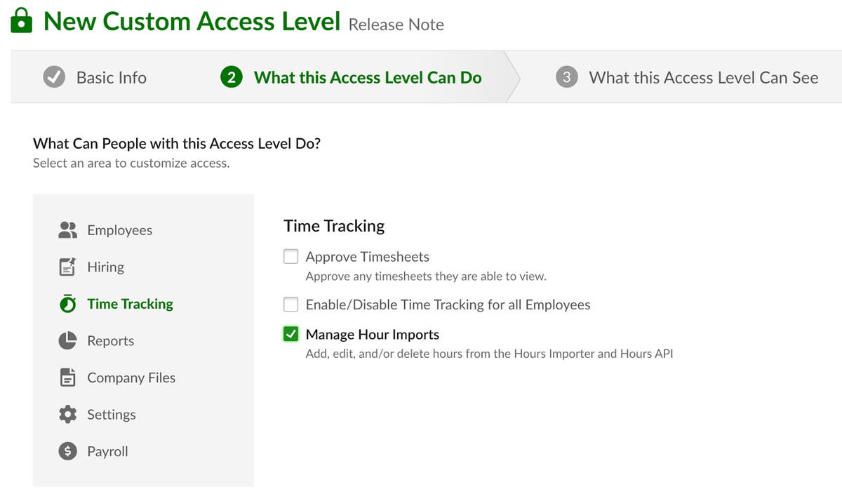 Customize Access to Hours Importer and API Product Updates BambooHR