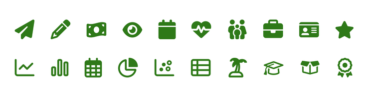 New icon font
