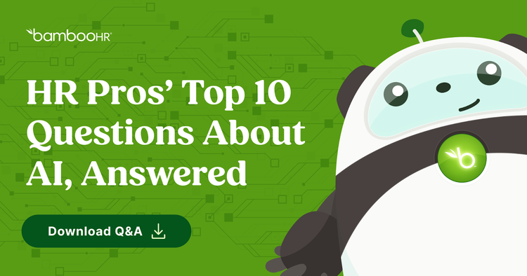 Header: HR Pros' Top 10 Questions About AI, Answered