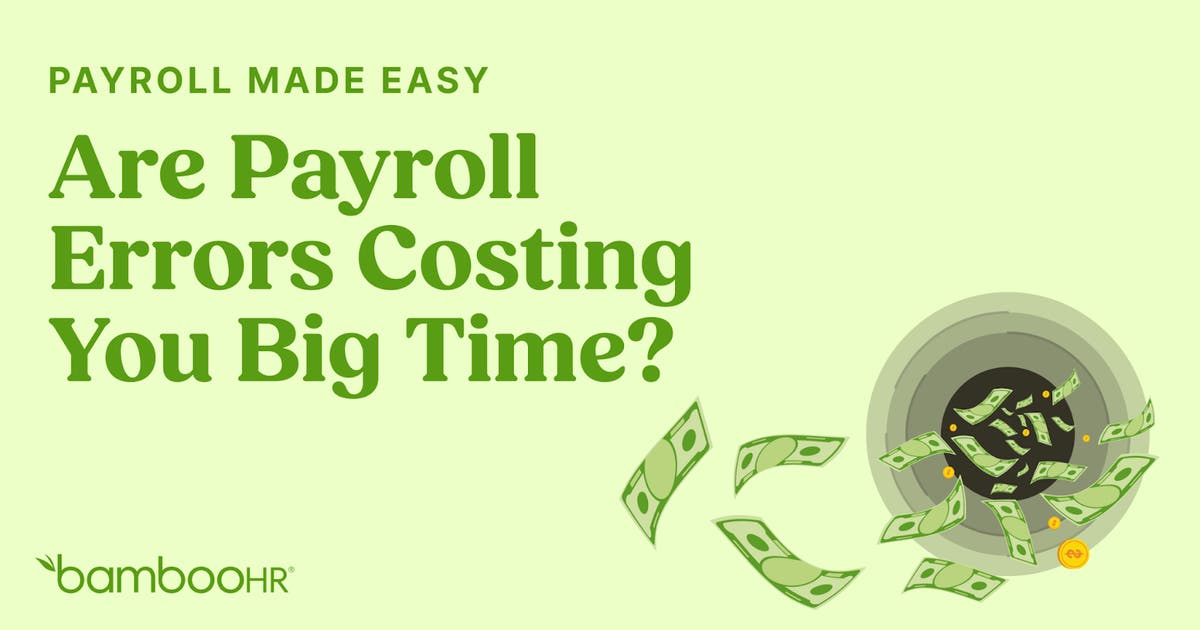 Are Payroll Errors Costing You Big Time? BambooHR