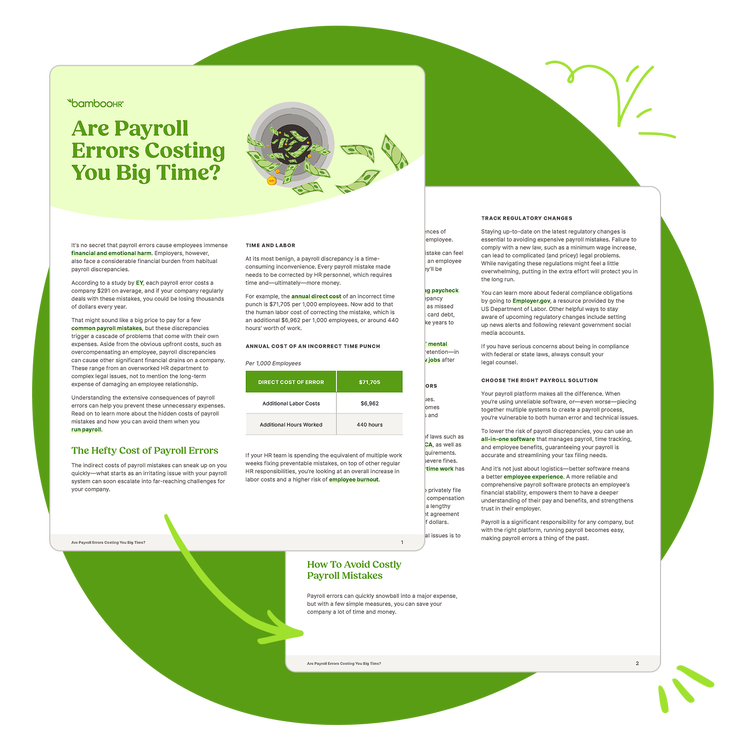 Are Payroll Errors Costing You Big Time? BambooHR