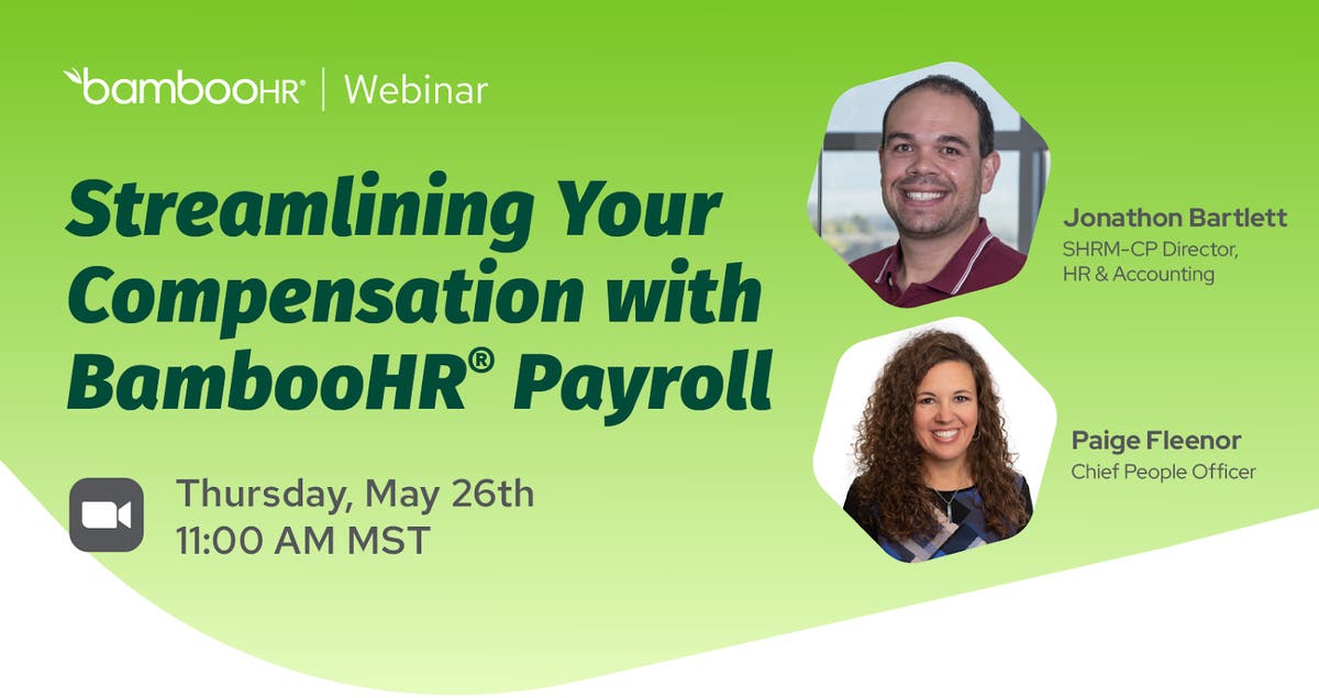 Streamlining Your Compensation with Payroll from BambooHR® BambooHR