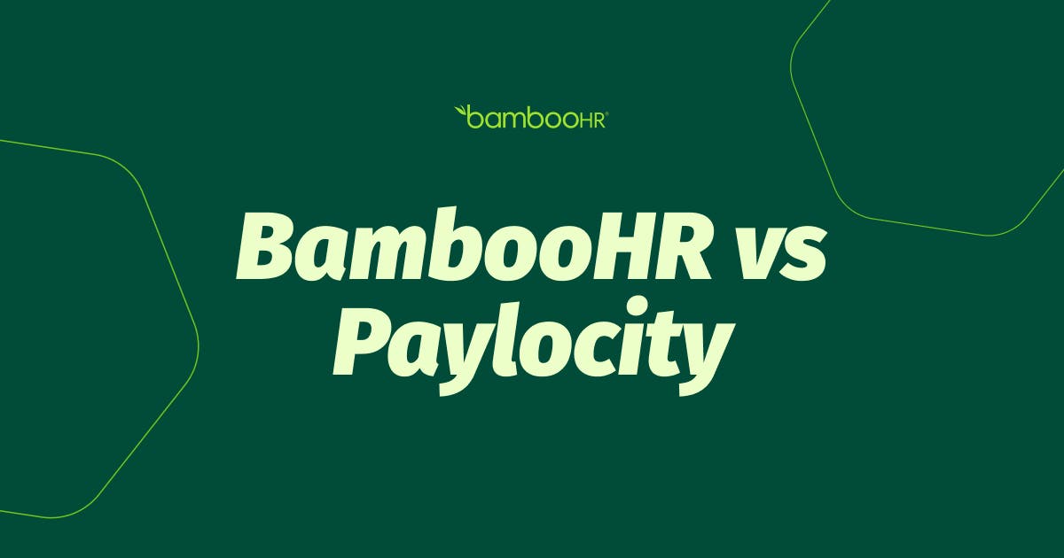 BambooHR vs Paylocity Compare Features & Services BambooHR